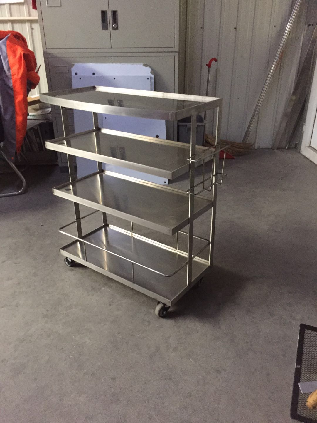 不锈钢移动菜架